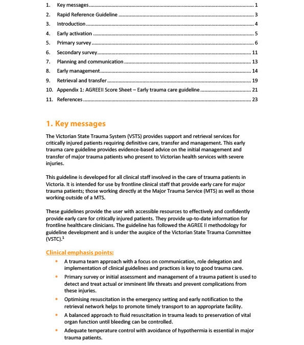 Early Trauma Care Guideline PDF
