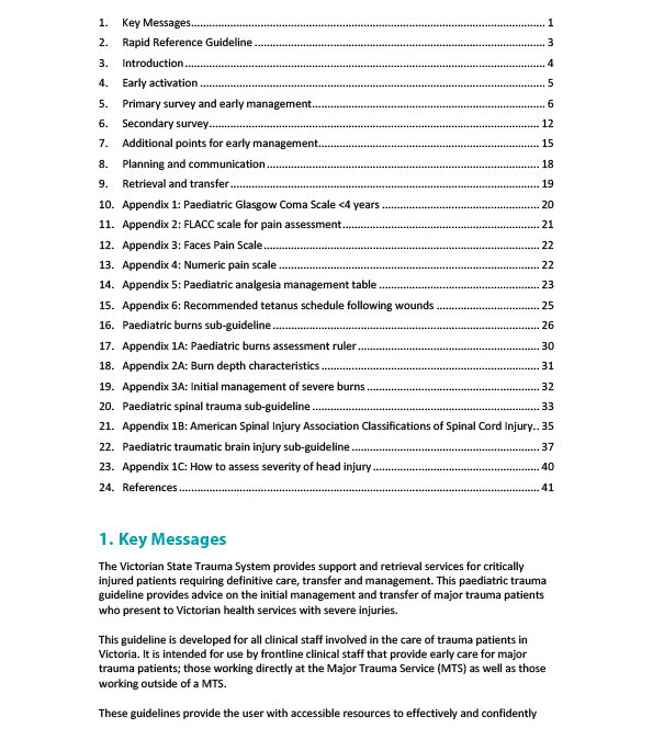 Paediatric Trauma Guideline PDF