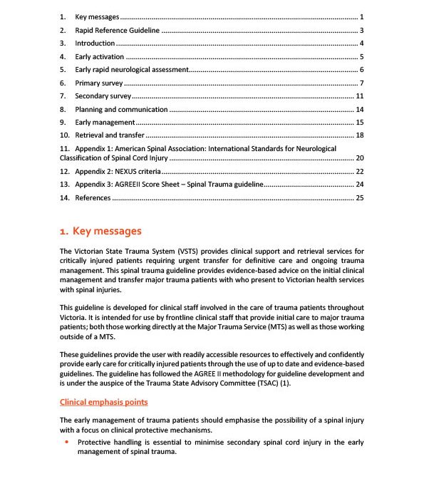 Spinal Trauma Guideline PDF