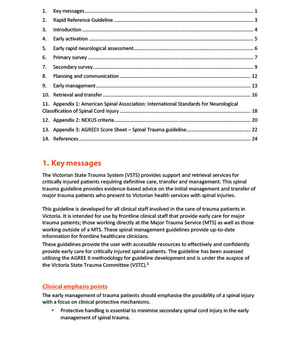 Spinal Trauma Guideline PDF