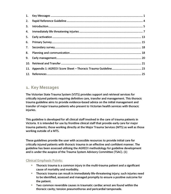 Thoracic Trauma Guideline PDF